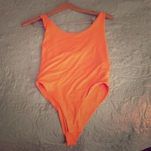 Cute orange creamsicle Zara leotard